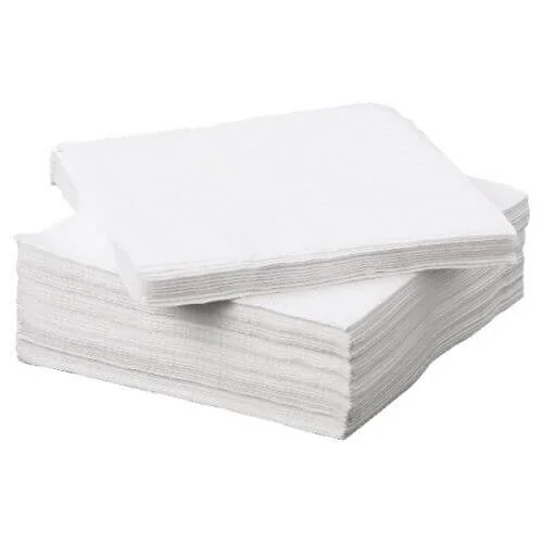 White Paper Napkins - Medipost - 2 Ply (Case of 2000 - 20 x Packs of 100)